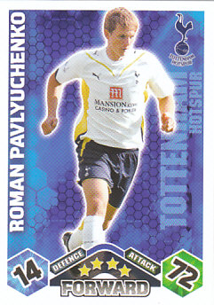 Roman Pavlyuchenko Tottenham Hotspur 2009/10 Topps Match Attax #305